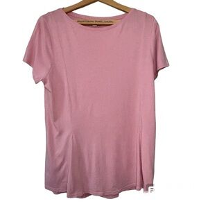 j.Jill Dusty Pink tailored slight swing shortsleeved teeshirt. Women’s Large